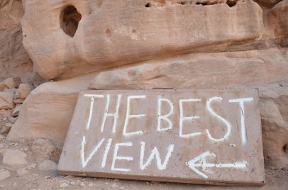 The best view. Petra
